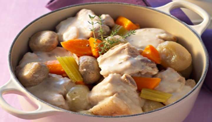 A vos cocottes !! Blanquette de veau à l’ancienne