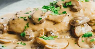 Blanquette de poulet aux champignons