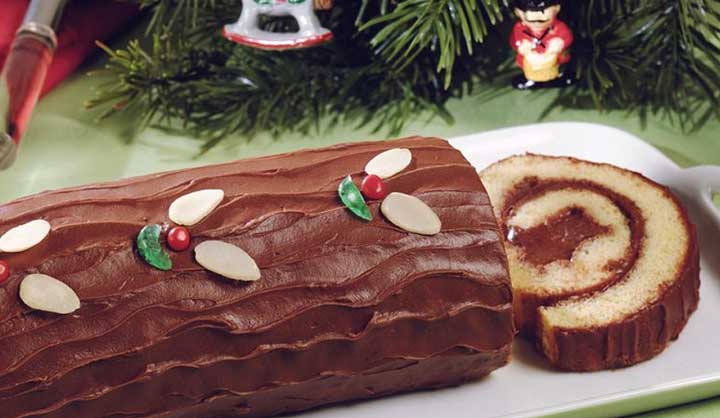Bûche légère au chocolat Rapide Pour Noel
