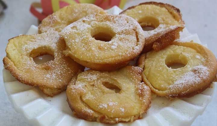 Crêpes aux pommes cuites au four pour Noël