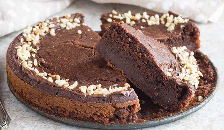 Gâteau au chocolat sans farine à 3 ingrédients