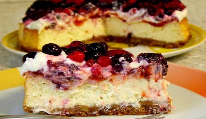 Gâteau au fromage aux Petits fruits