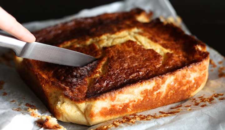 Gâteau au lait et à la semoule ultra moelleux parfumé à la vanille et au citron