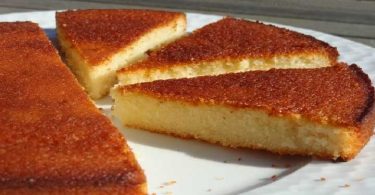 Gâteau aux blancs d’oeufs parfumé au Citron Vanille et Amande