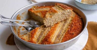 Gâteau fondant à la banane et noix de coco