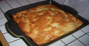 Gâteau moelleux au lait et aux pommes