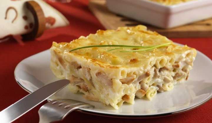 Gratin de pâtes au poulet pas cher et rapide