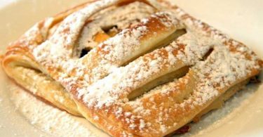 Jalousies feuilletées pommes abricots caramélisés