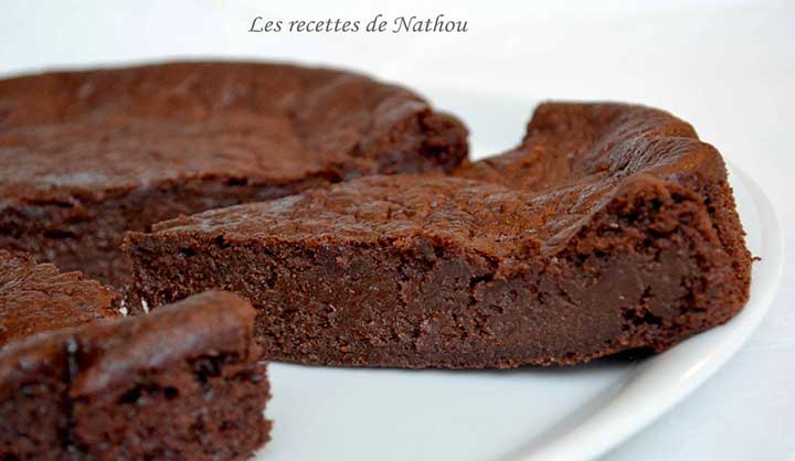 Moelleux-fondant au chocolat noir et à la banane