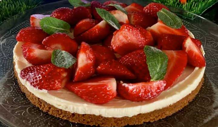 Tarte aux fraises sans cuisson