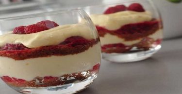 Tiramisu aux framboises et spéculoos