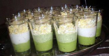 Verrine avocat ,thon,oeuf dur