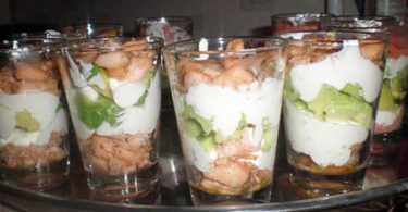 Verrine saumon avocat