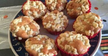 Muffins aux pommes façon crumble