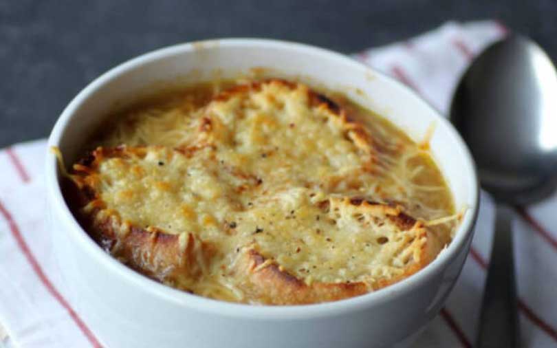 Soupe À L’oignon Gratinée Au Four